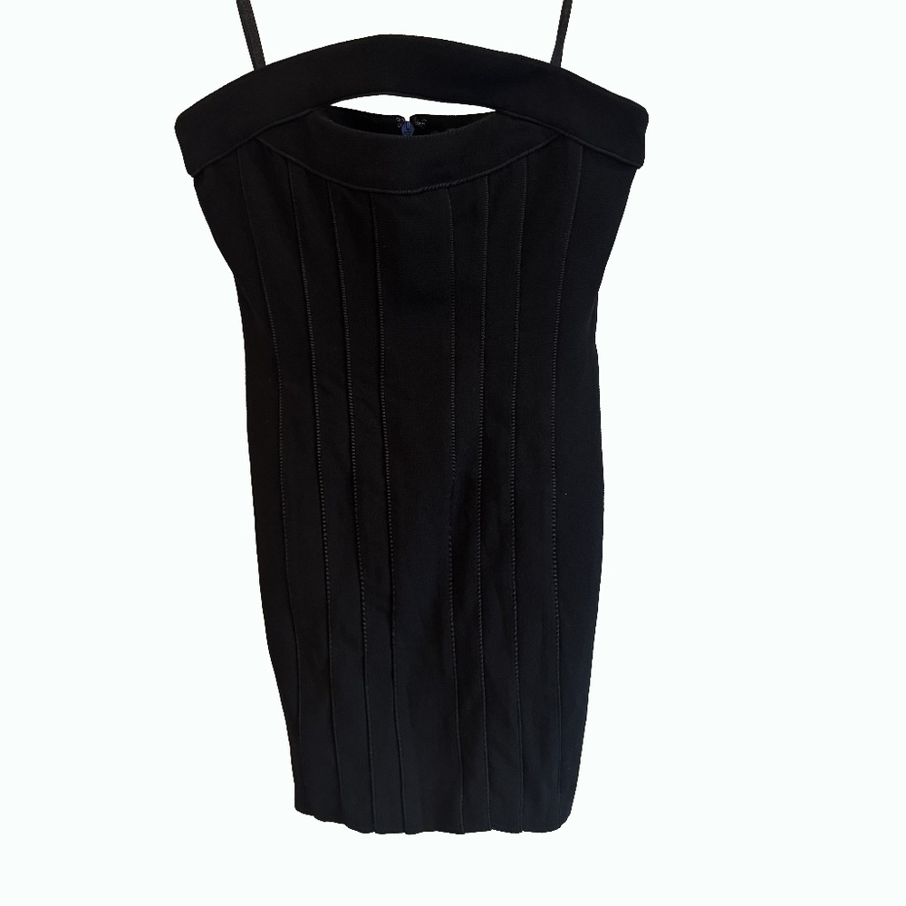BCBG Max Azria Black Strapless Dress Size 8